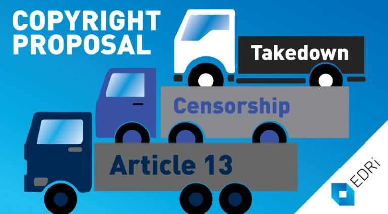 Imagem pertencente a uma <a href="https://edri.org/eu-copyright-directive-privatised-censorship-and-filtering-of-free-speech/">campanha da EDRI</a>