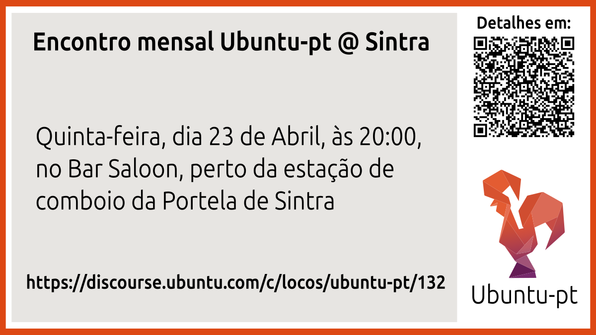 Cartaz com a informação do encontro